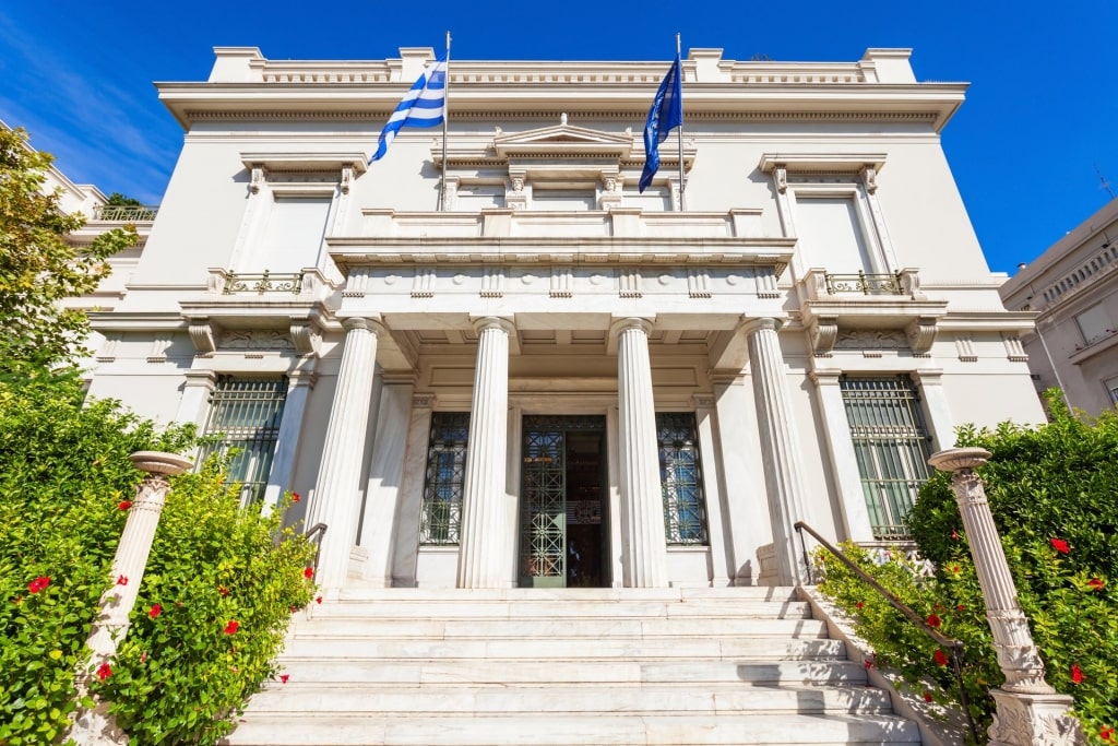 Beautiful exterior of Benaki Museum of Greek Culture