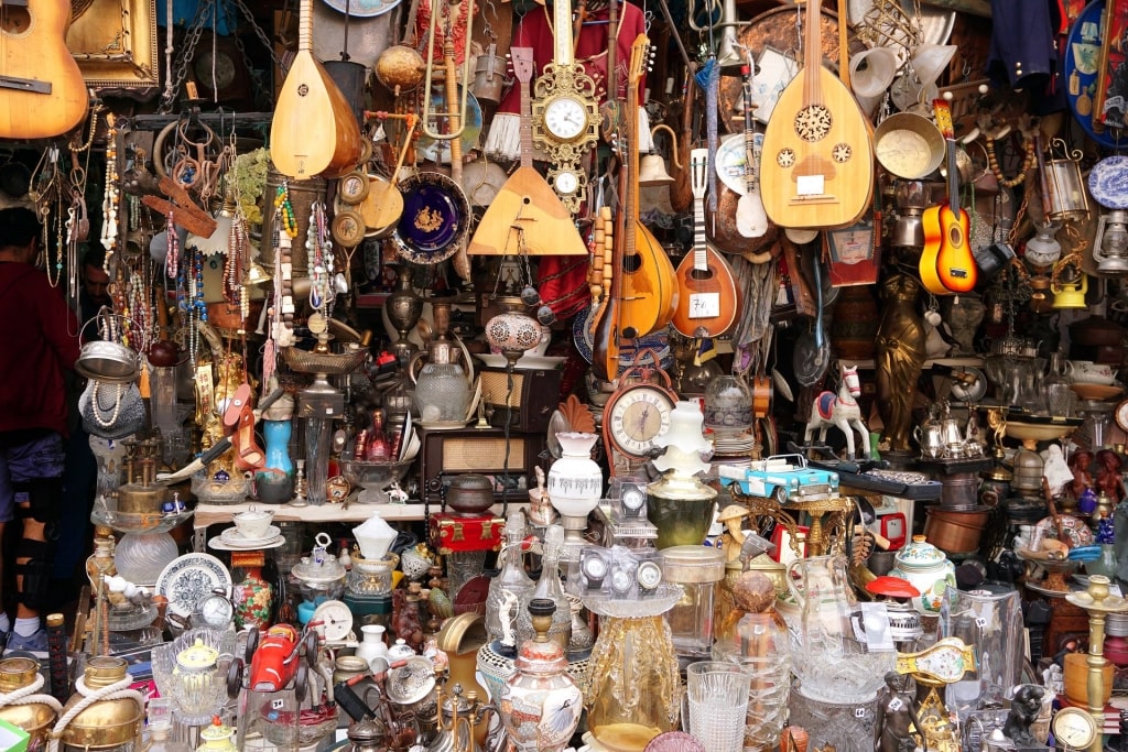 Antique items in Monastiraki Flea Market