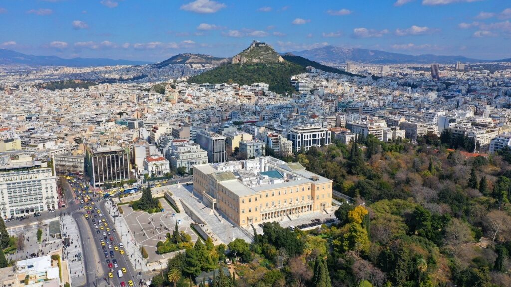 Scenic landscape of Syntagma Square