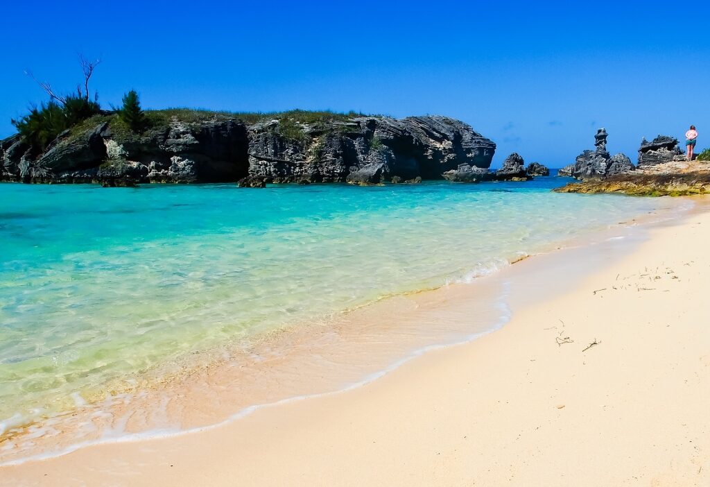 Fine sands of Tobacco Bay Beach