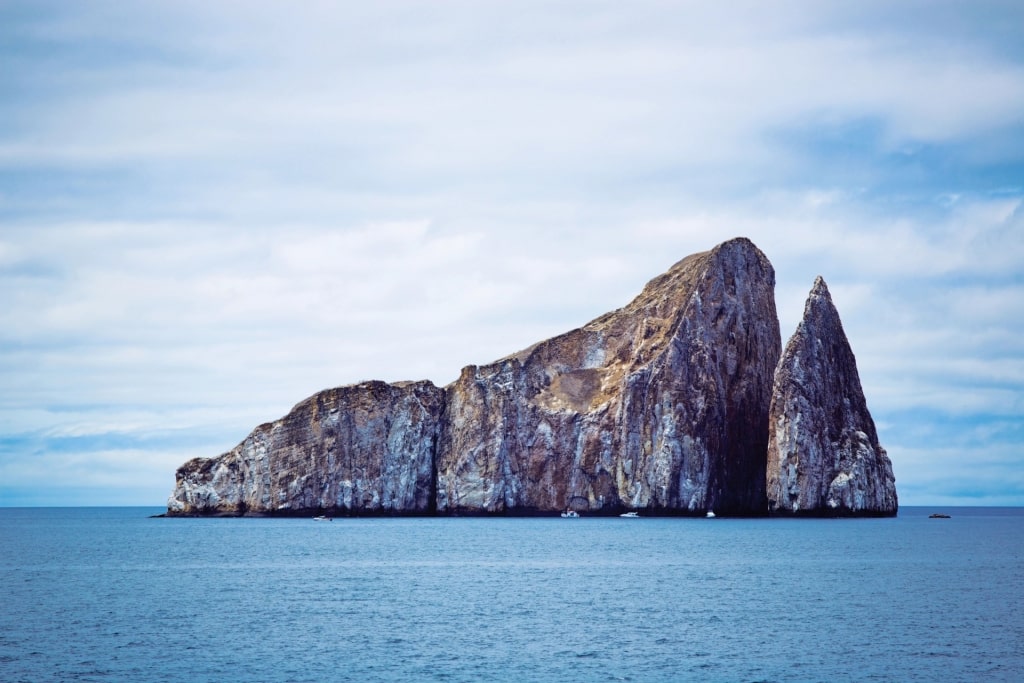 Iconic Kicker Rock in San Cristobal 