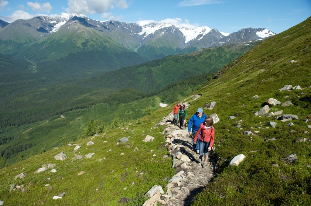 People hiking in Girdwood