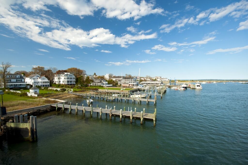 Quiet waterfront of Martha's Vineyard