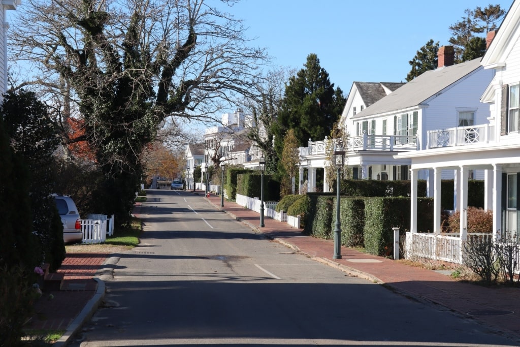 Quiet street in Edgartown