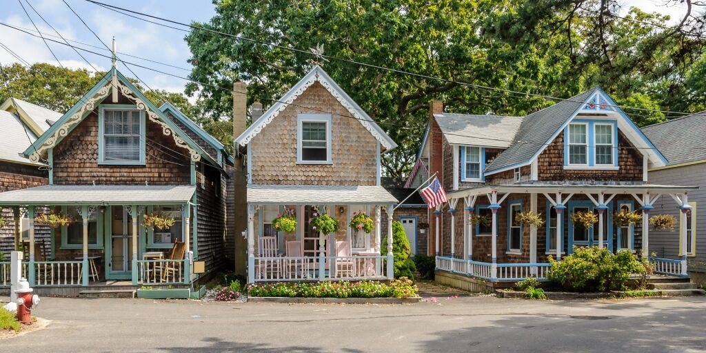 Visit the Gingerbread houses, one of the best things to do in Martha's Vineyard