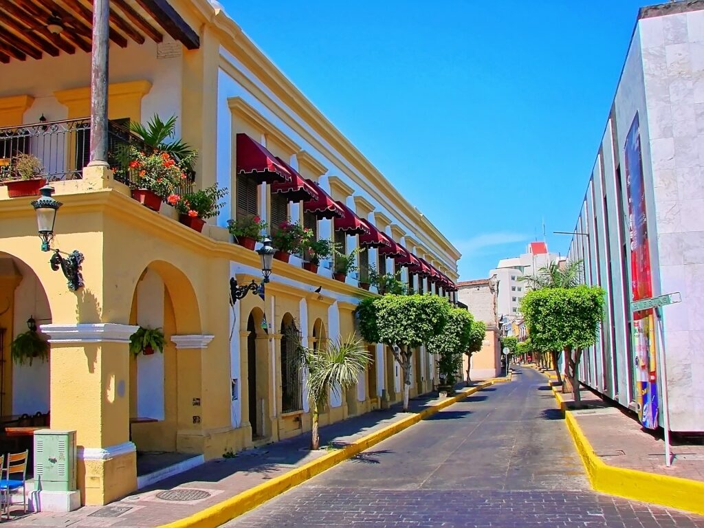 Colorful street of Old Mazatlán