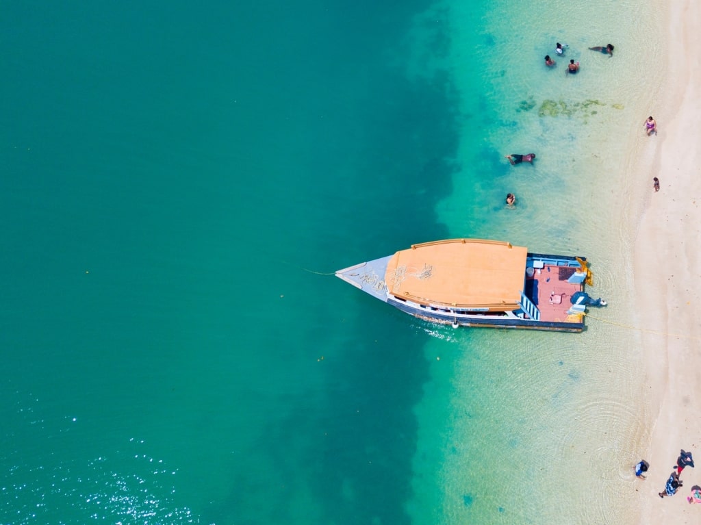 Boat tour around Buccoo Bay, one of the best things to do in Tobago