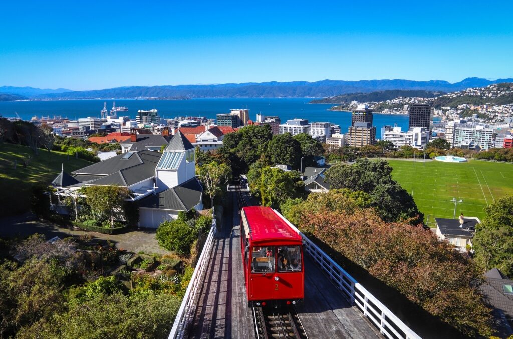 Iconic cable car in Wellington Botanic Gardens