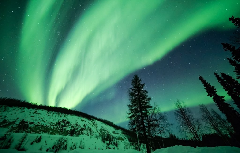 Northern lights as seen from Fairbanks