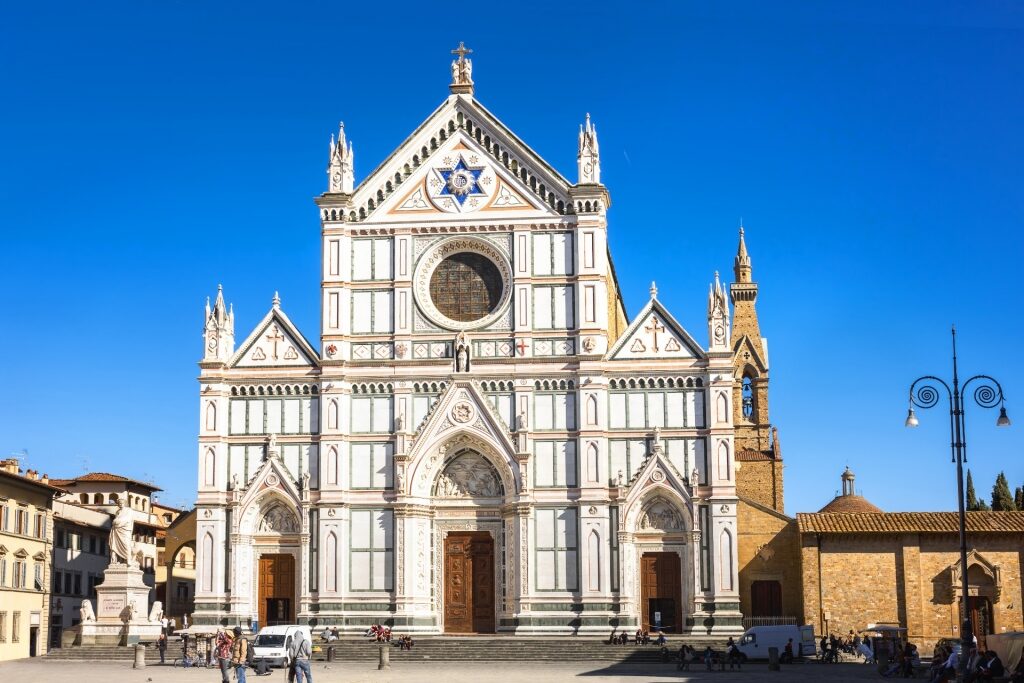Amazing exterior of Church of Santa Croce
