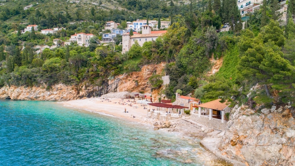 Clear blue waters of Sveti Jakov in Dubrovnik, Croatia