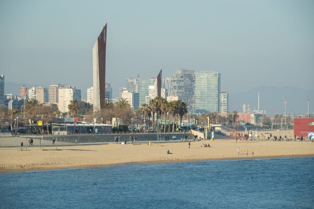 Waterfront view of Barcelona