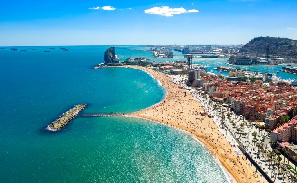 Sant Miquel Beach, one of the best beaches in Barcelona