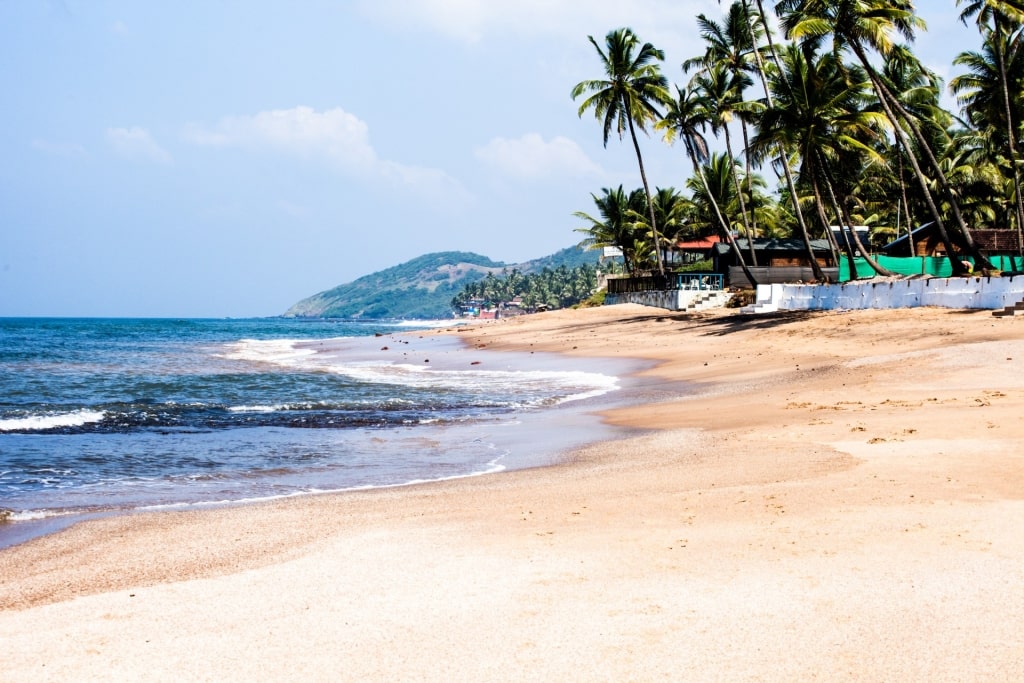 Quaint beach of Anjuna Beach