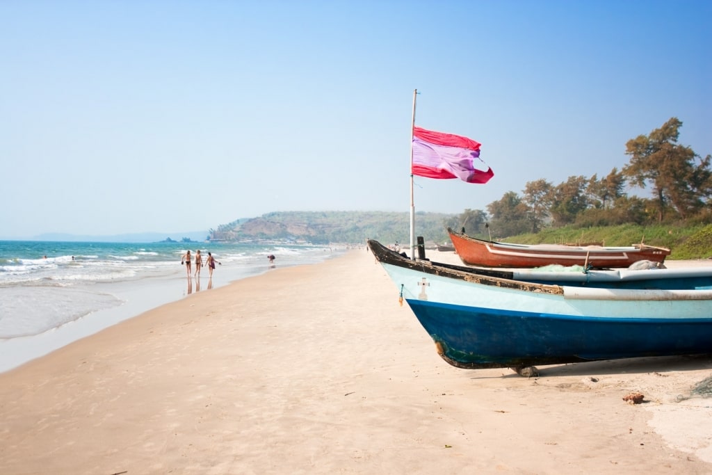 Fine sands of Arambol Beach