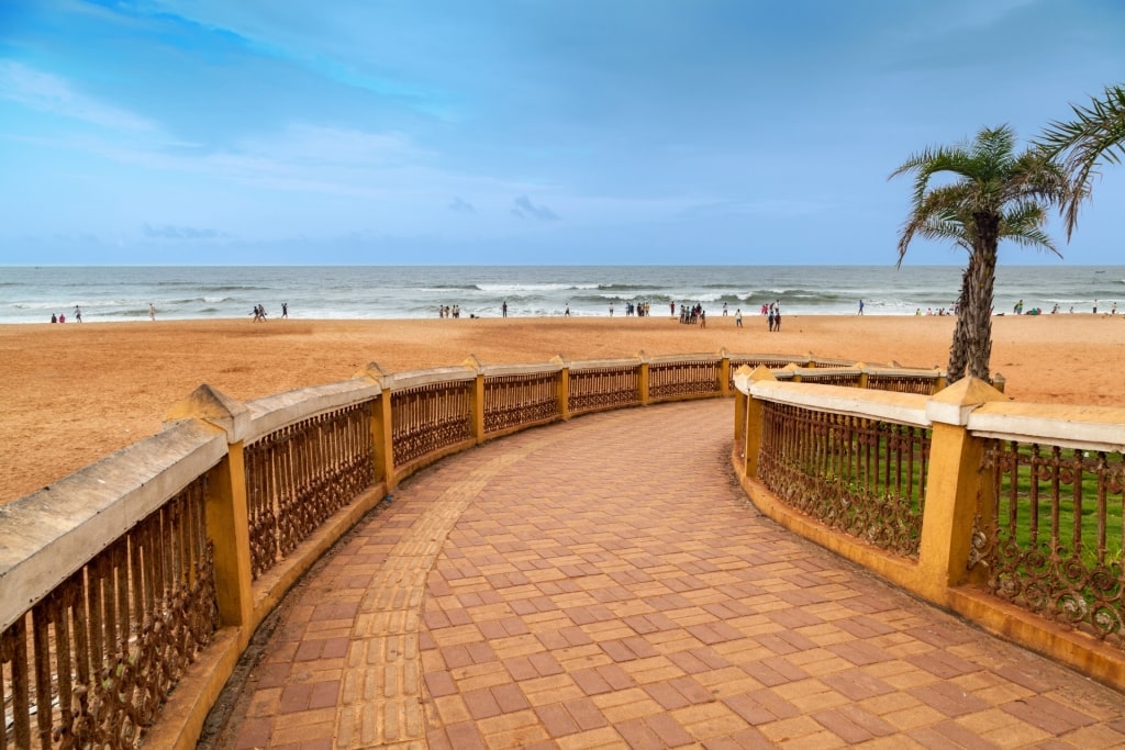 Pathway leading to Calangute Beach