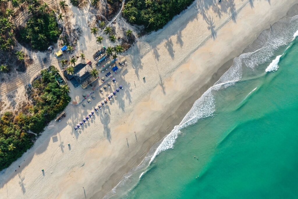 Colva Beach, one of the best beaches in Goa
