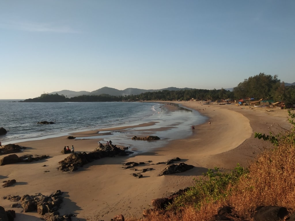 Golden sands of Patnem Beach