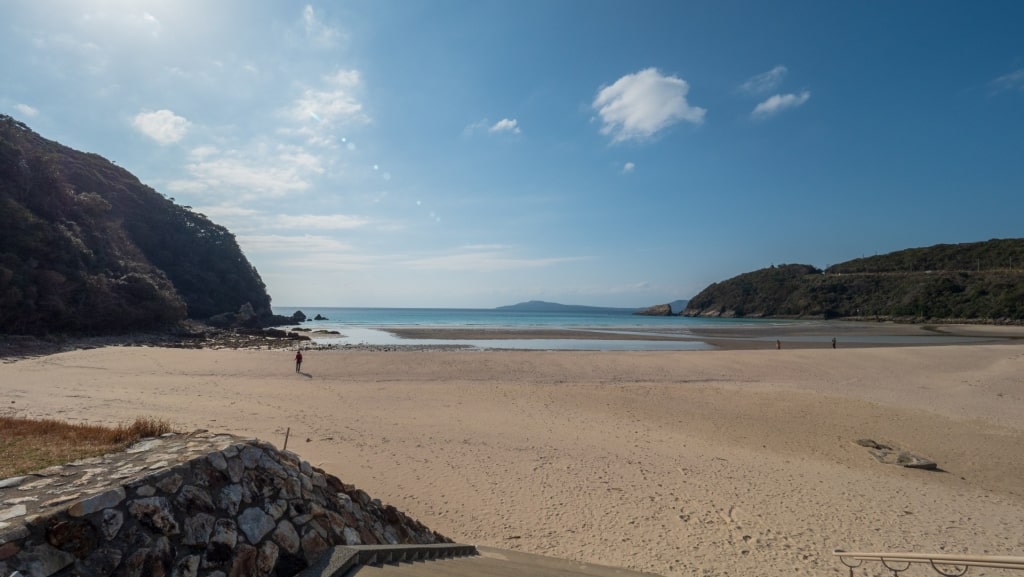 Quiet beach of Takahama Beach, Nagasaki