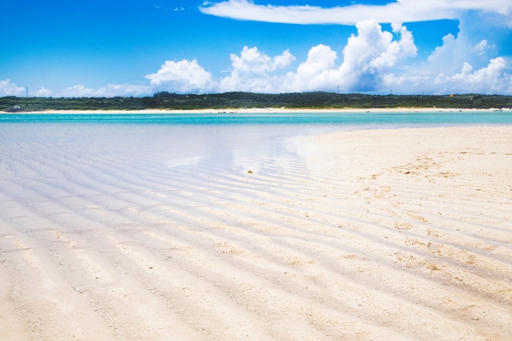 White sands of Yurigahama Beach, Kagoshima