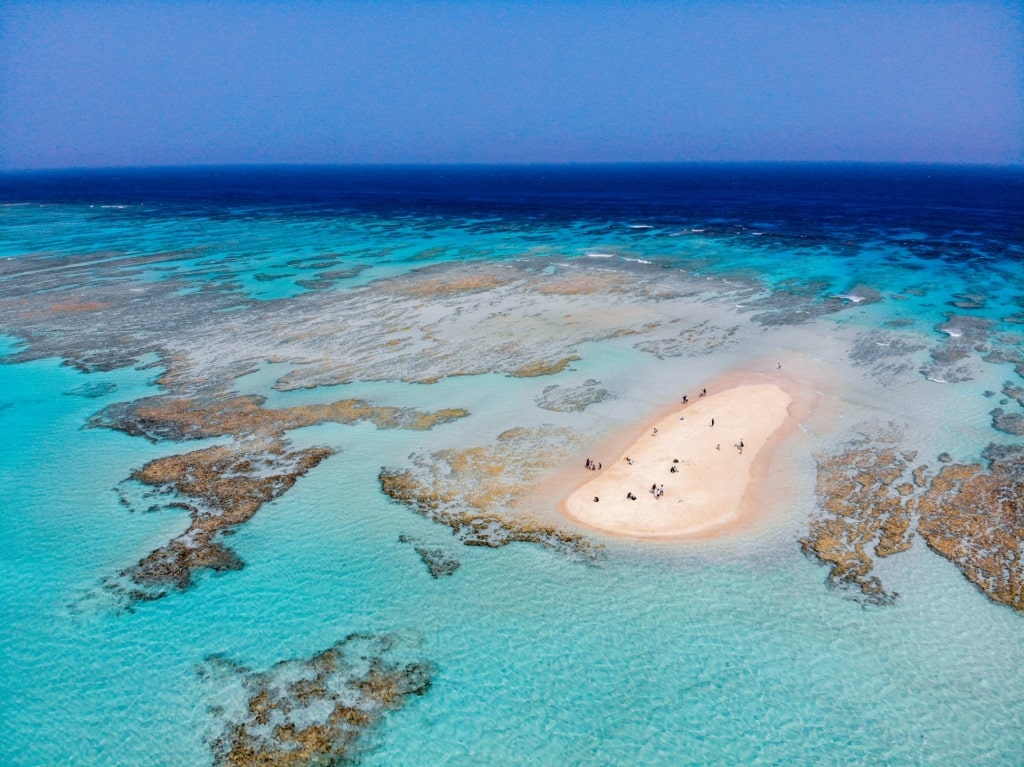 Aerial view of Yoron Island, Kagoshima