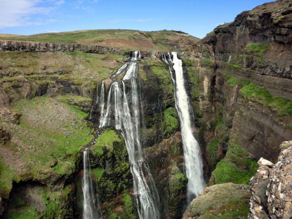 Glymur Waterfall, one of the best hikes in Iceland