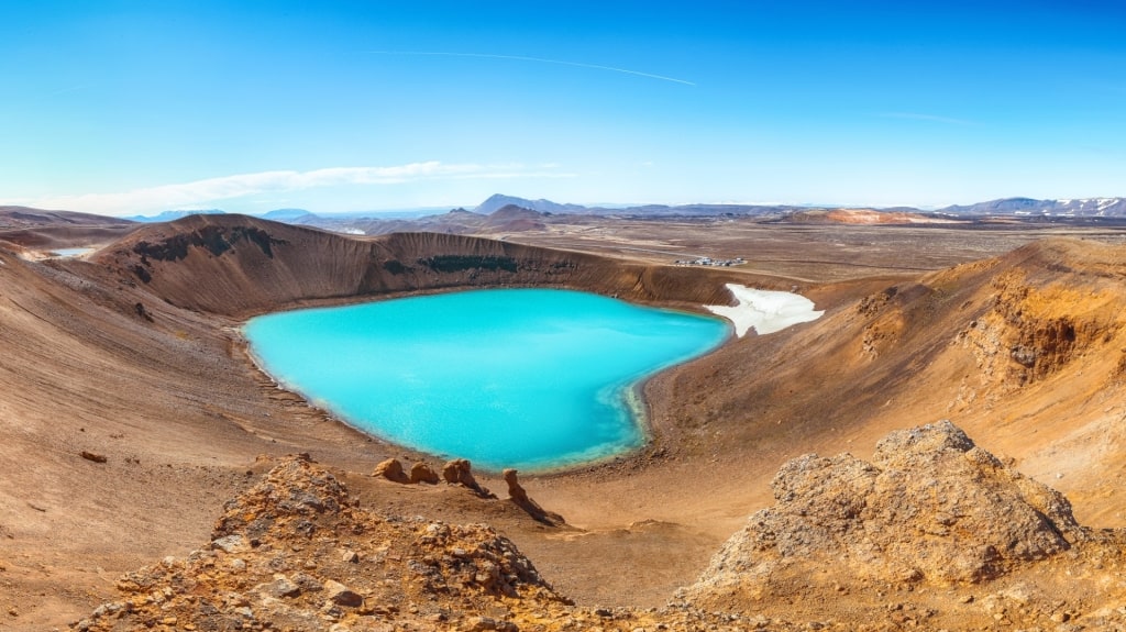 Beautiful view of Viti Crater from the top