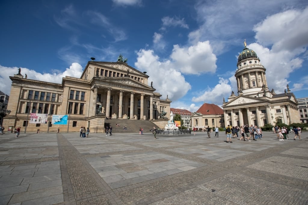 Popular square of Gendarmenmarkt in Berlin, Germany