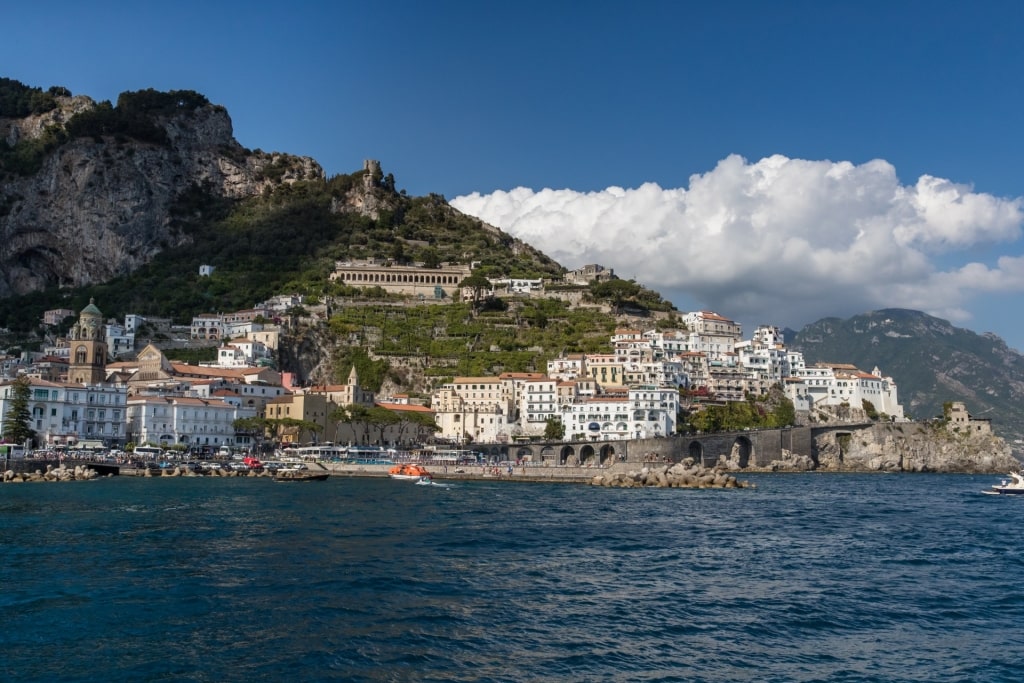 Coastline of quaint Amalfi Coast, Italy