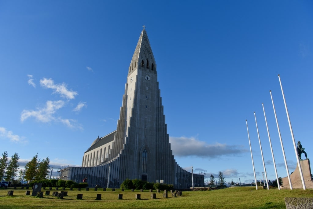 Unique architecture of Hallgrimskirkja