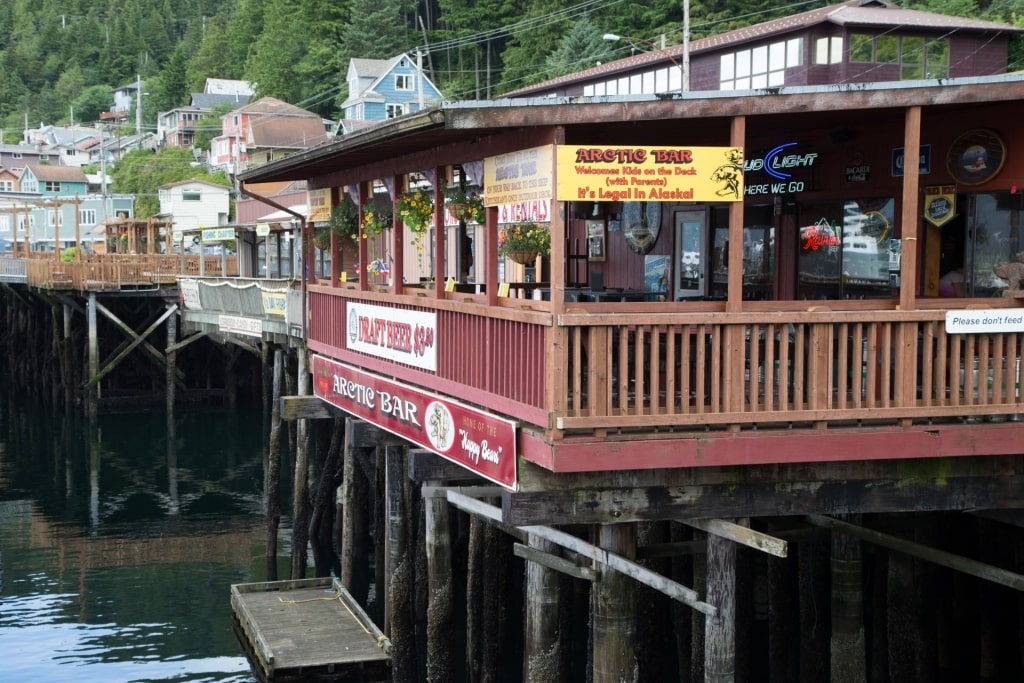 Colorful waterfront of Creek Street