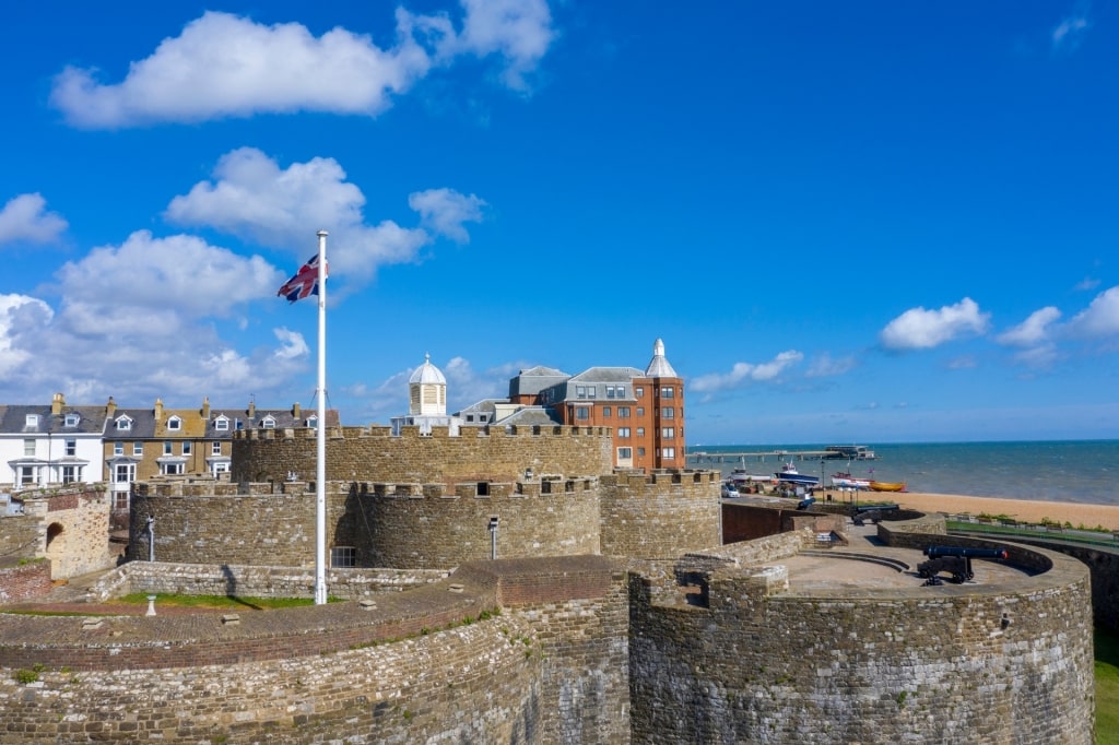 View of the majestic Deal Castle