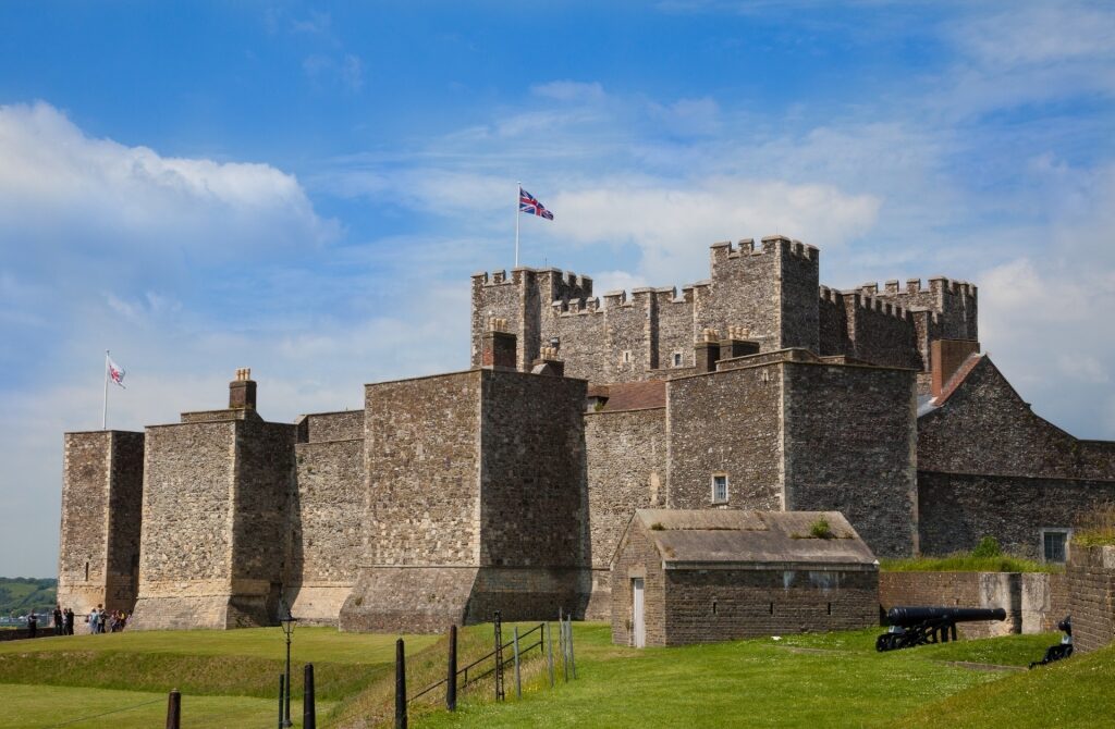 Majestic view of Dover Castle 