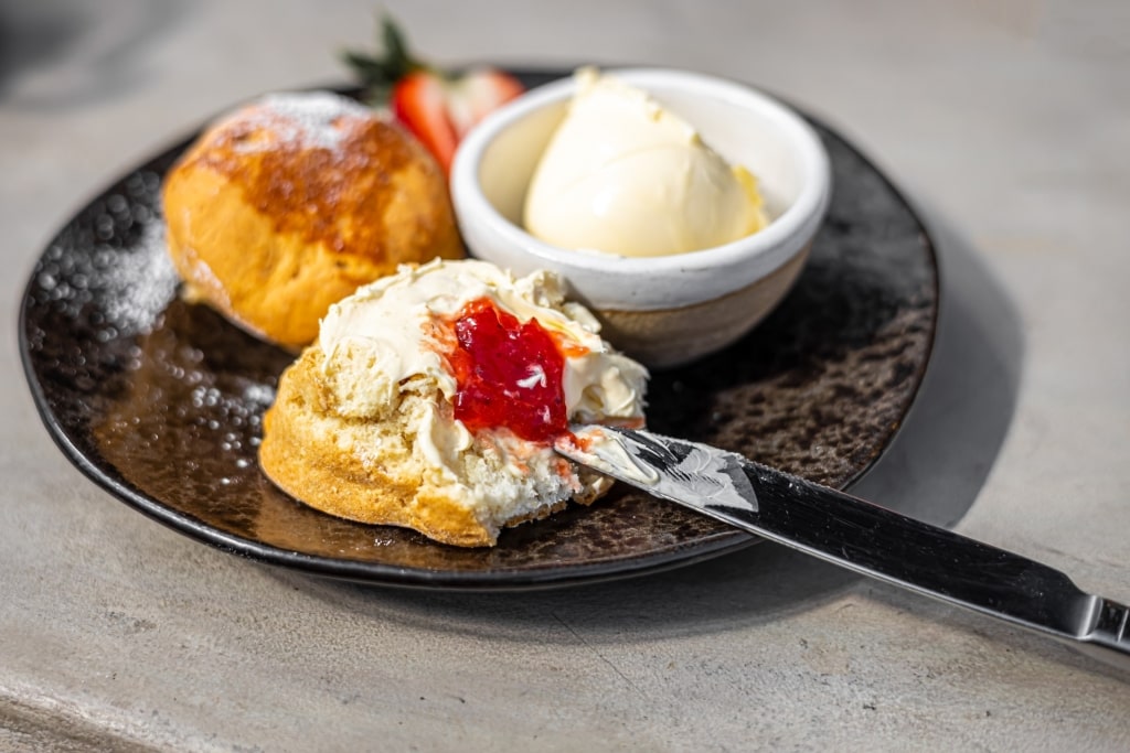 Scones on a plate