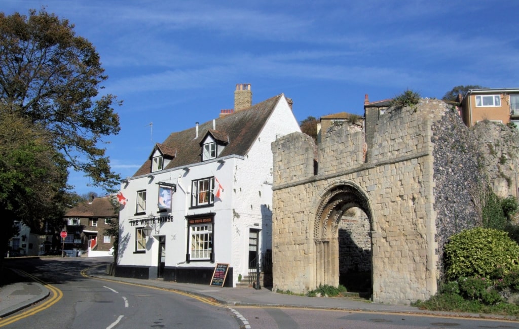 Iconic White horse restaurant in Dover England