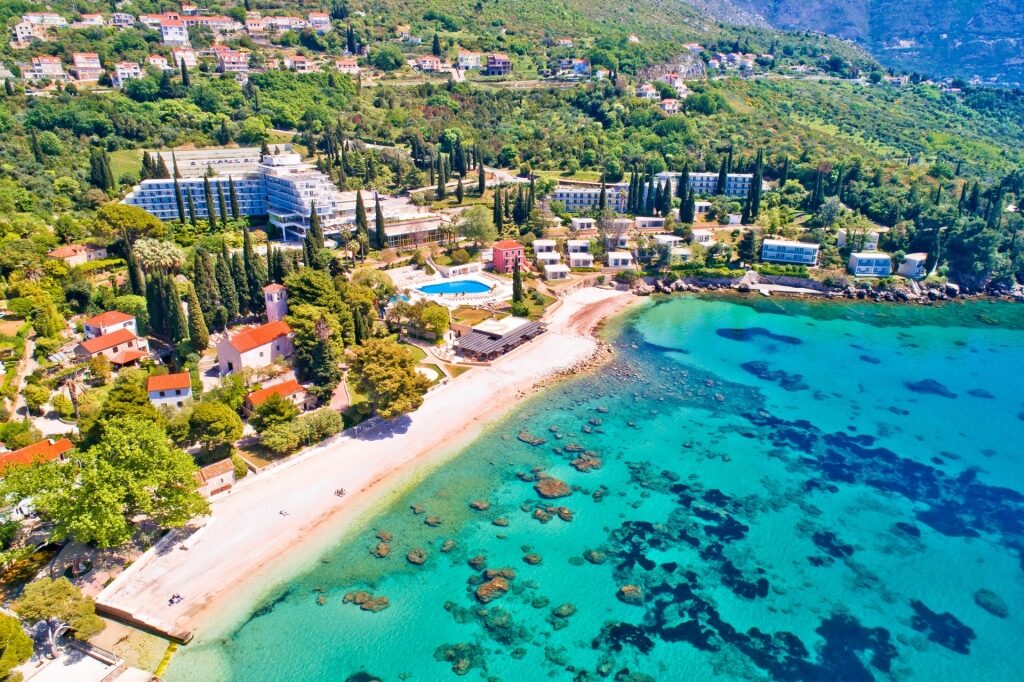 Mlini Beach, one of the best Dubrovnik beaches