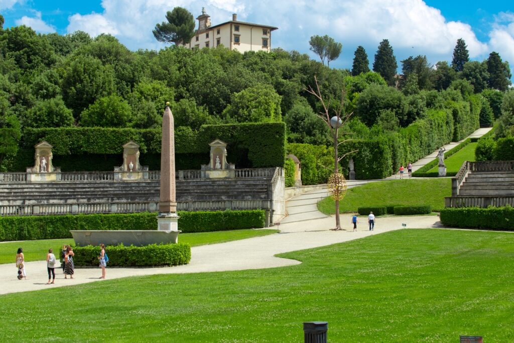 Lush landscape of Boboli Gardens, Florence
