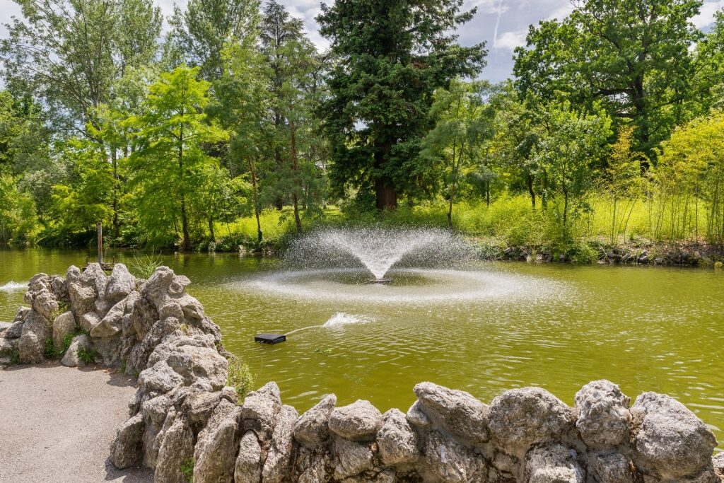 Pond in Giardini Margherita, Bologna