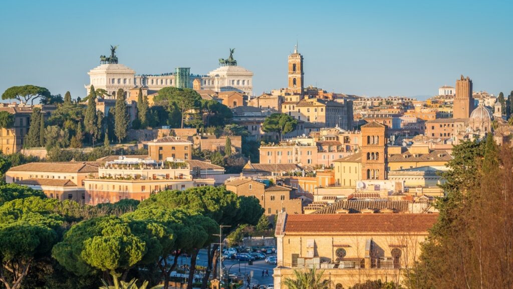 Scenic view from Giardino degli Aranci, Rome