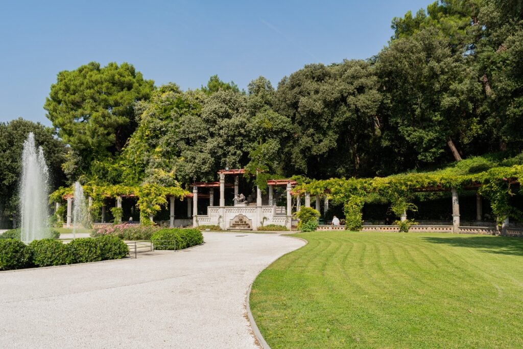 Garden in Miramare Castle Park, Trieste