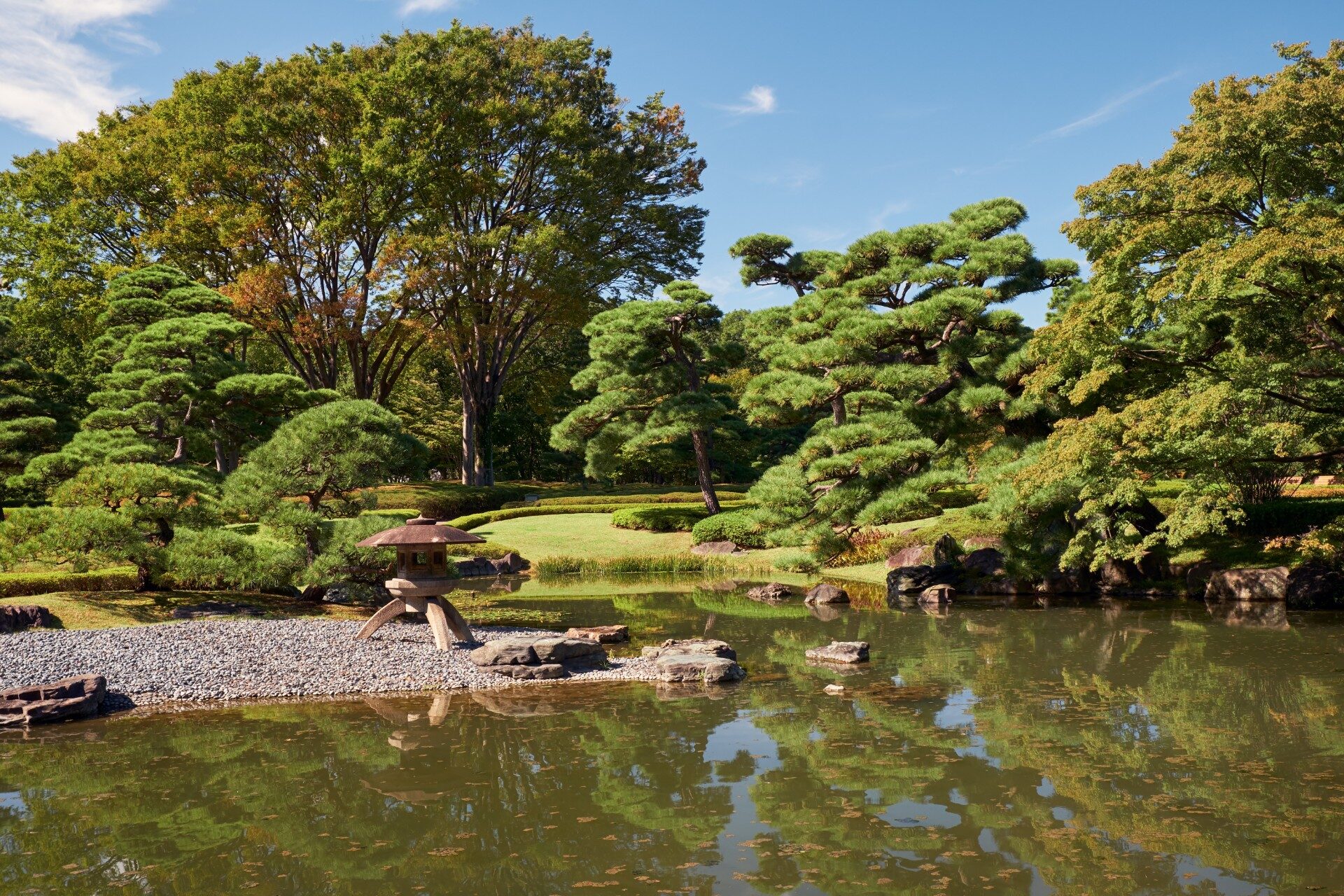 This koi pond modelled after the islands belonging to a national