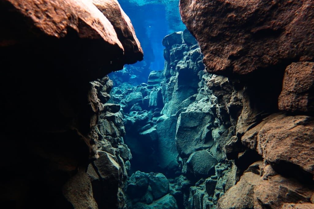 View of Silfra Fissure, Iceland