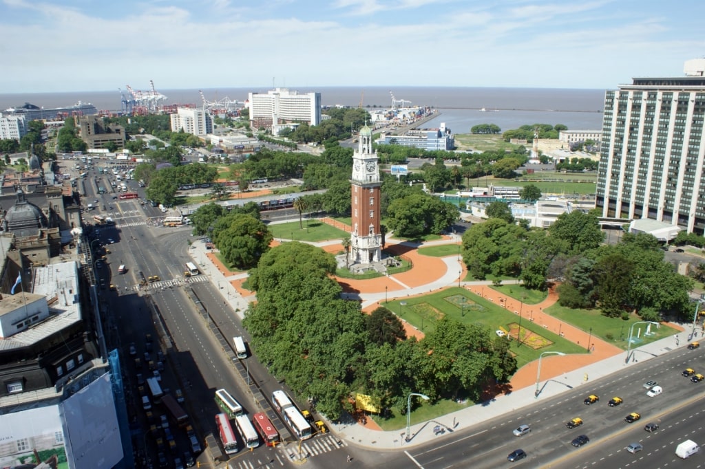 Aerial view of Retiro neighborhood