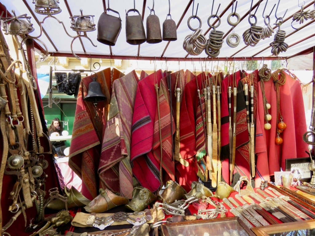 Antiques being sold at a market in San Telmo