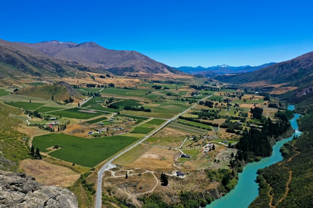 Aerial view of Central Otago