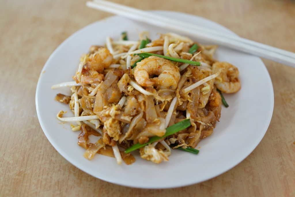 Plate of Char kway teow