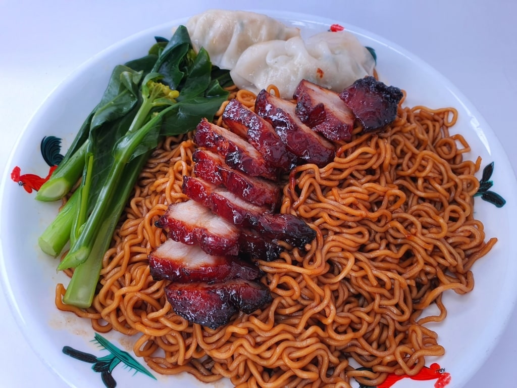 Plate of Wantan mee