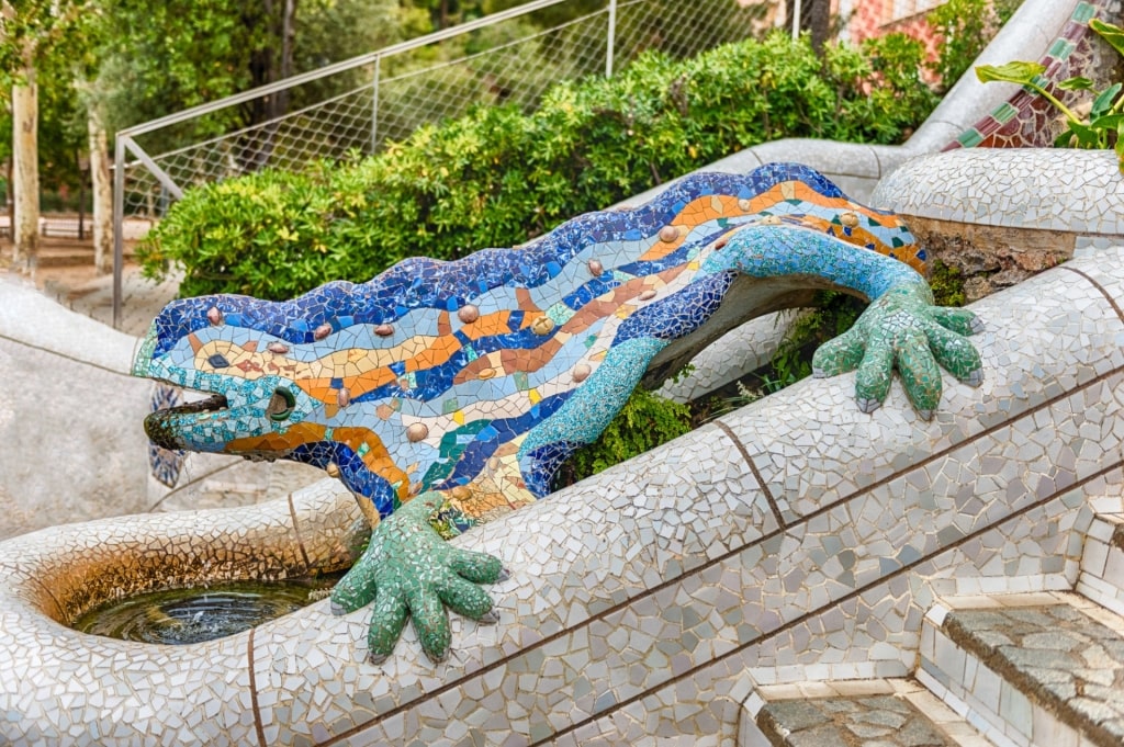 Iconic El Drac in Parc Guell