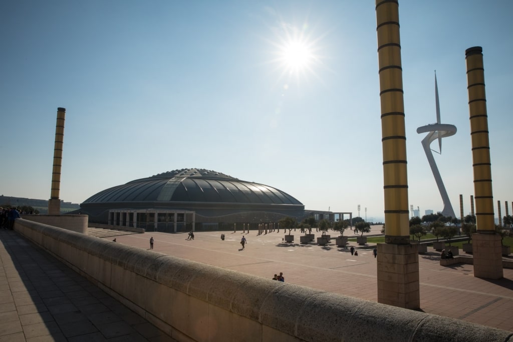 Street view of Olympic Park, Montjuic