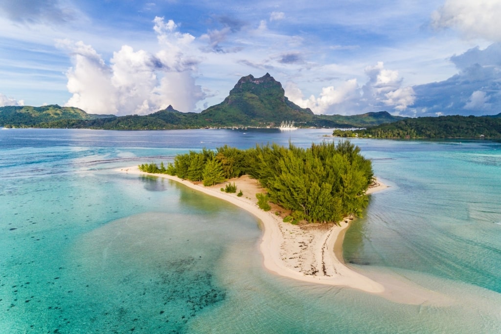 View of Motu Tapu in Bora Bora